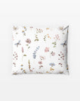 MOMM Exklusive Satin Design Bettwäsche Mariposa mit Wildblumen Motiv