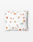MOMM Exklusive Satin Design Kissenhüllen Pureza mit feinem Blumenmuster