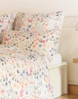 MOMM Exklusive Satin Design Bettwäsche Speranza mit farbenfrohem Blumenmuster