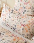 MOMM Exklusive Satin Design Bettwäsche Speranza mit farbenfrohem Blumenmuster