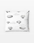 MOMM Exklusive Satin Design Bettwäsche Von Zeppelin I mit Zeppelin Motiv in schwarz und weiss