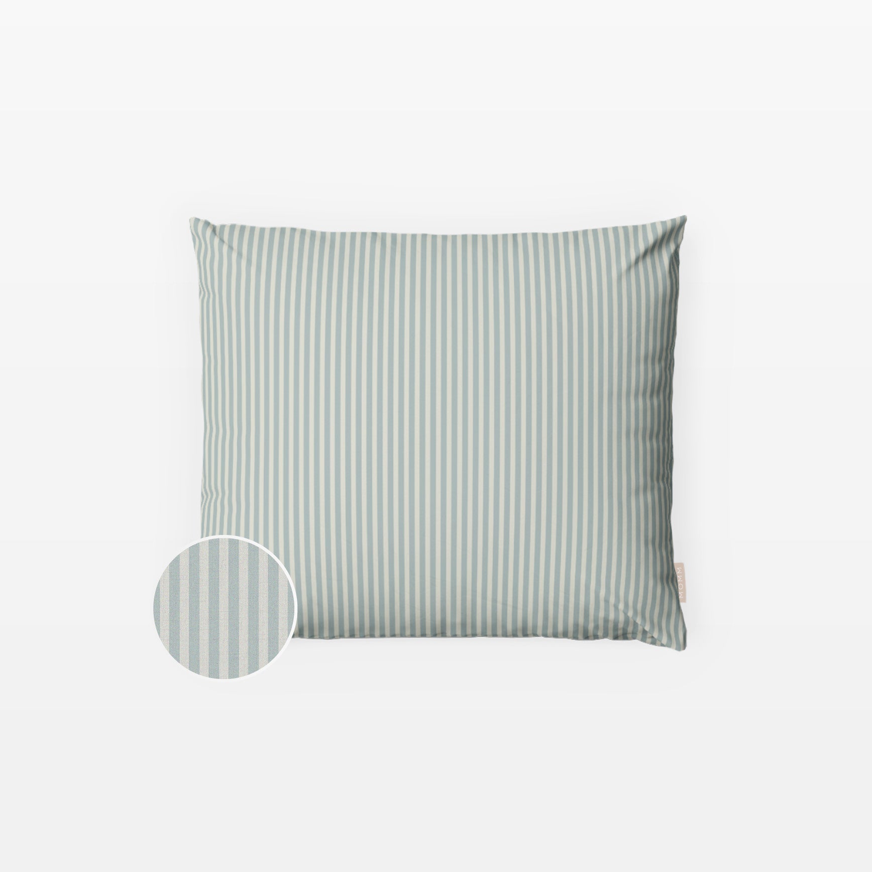 MOMM Flanell Bettwäsche mit feinem Linienmuster aus 100% Baumwolle in der Farbe mint