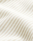 MOMM Linea Halbleinen Bettwäsche aus natürlichem Leinen und Baumwolle in der Farbe sand und natur gestreift