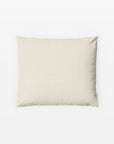 MOMM Linea Halbleinen Kissenhüllen aus natürlichem Leinen und Baumwolle in der Farbe sand und natur gestreift