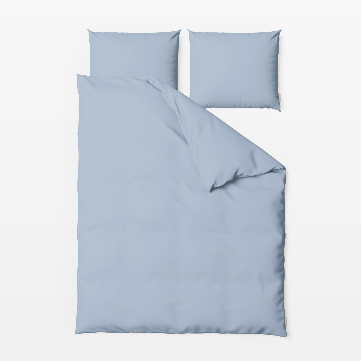 MOMM Organic Perkal Bettwäsche aus 100 % Bio Baumwolle in der Farbe blau