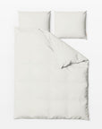 MOMM Pure Perkal Bettwäsche aus 100 % natürlicher Baumwolle in der Farbe hellgrau