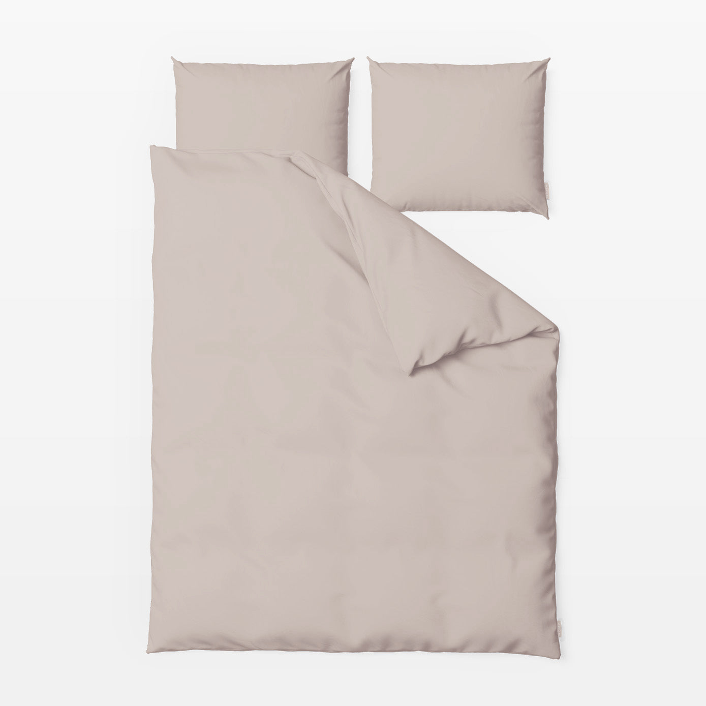 MOMM Pure Washed Satin Bettwäsche aus 100 % GIZA-Baumwolle in der Farbe taupe