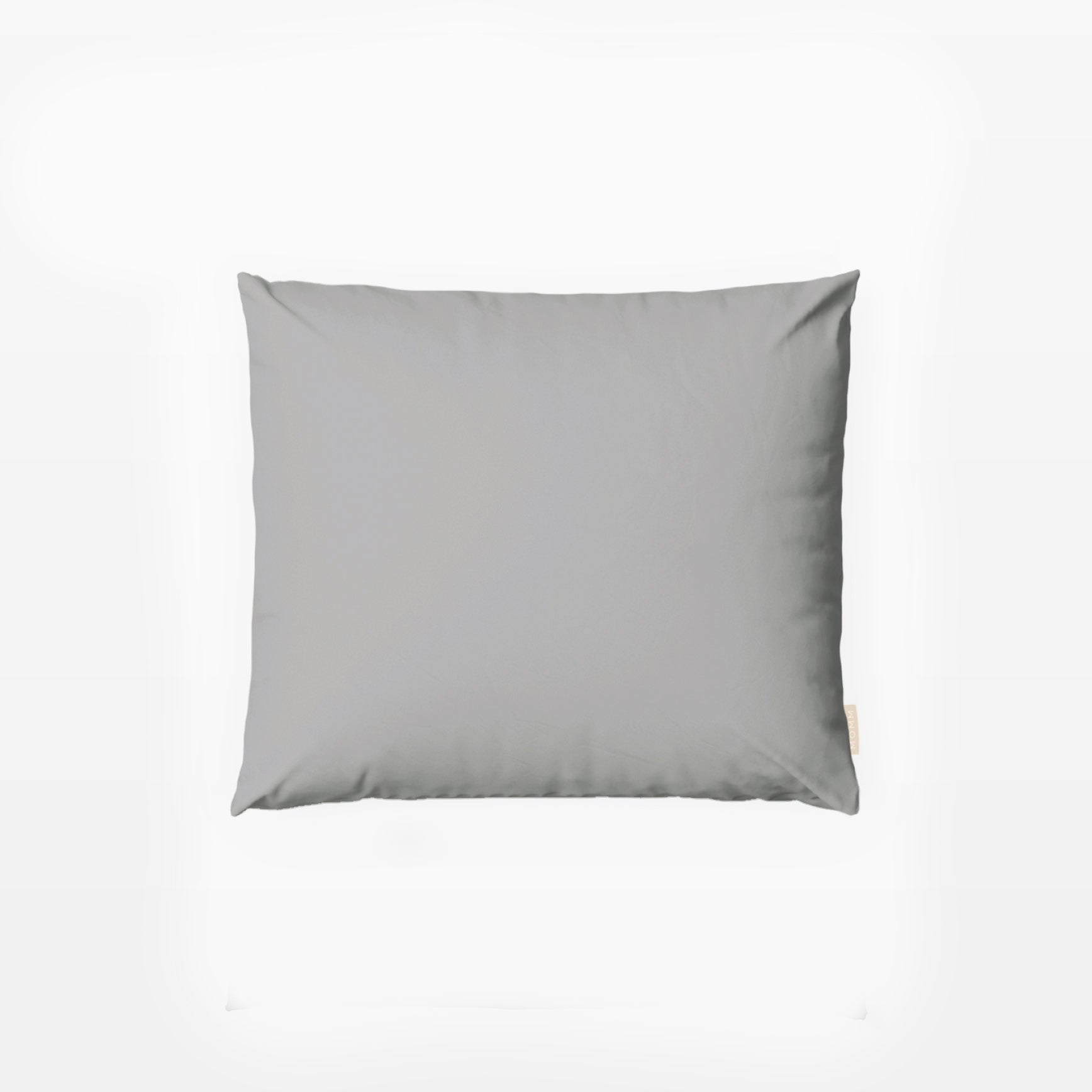 MOMM Pure Washed Satin Kissenhüllen aus 100 % GIZA-Baumwolle in der Farbe dunkelgrau