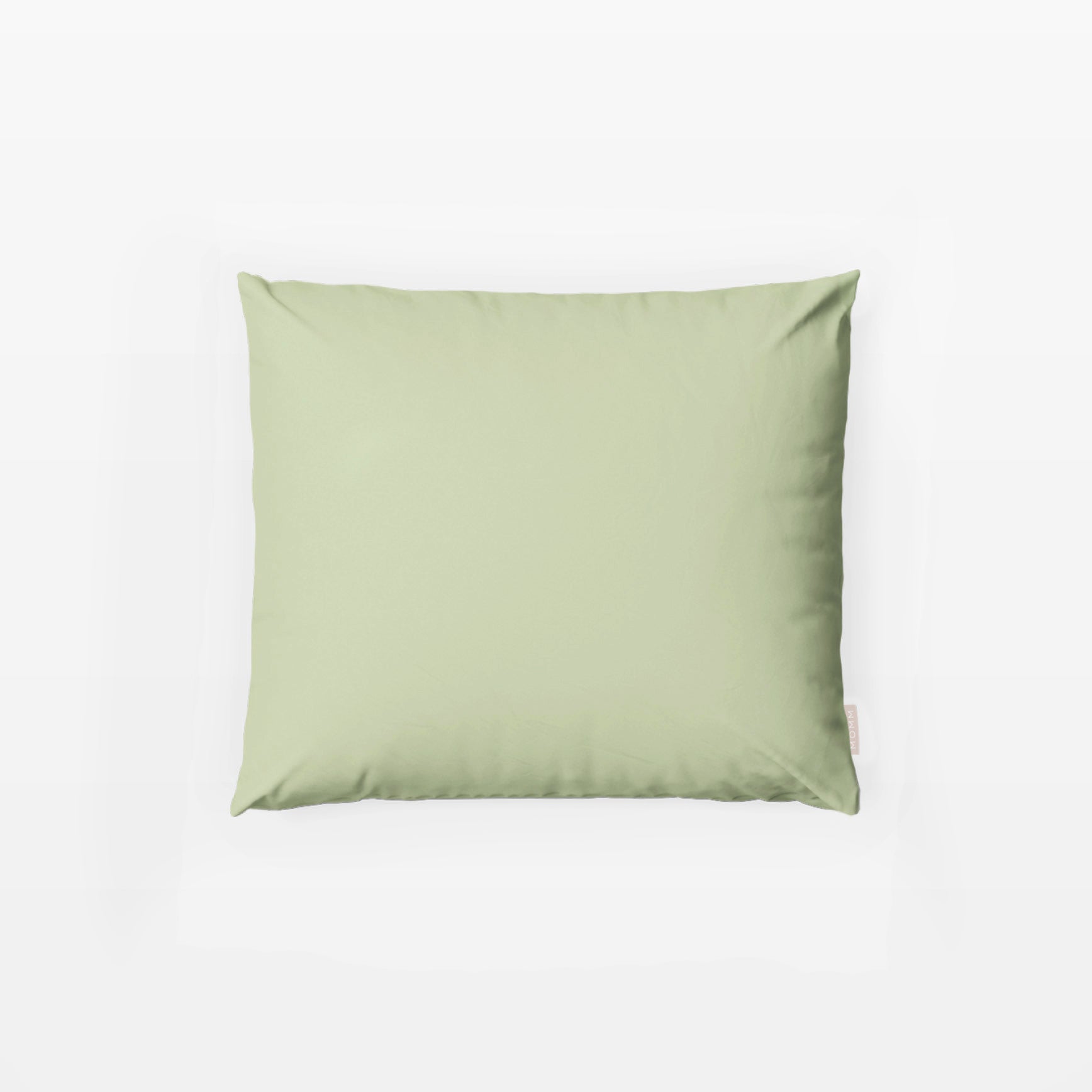 MOMM Pure Washed Satin Kissenhüllen aus 100 % GIZA-Baumwolle in der Farbe grün