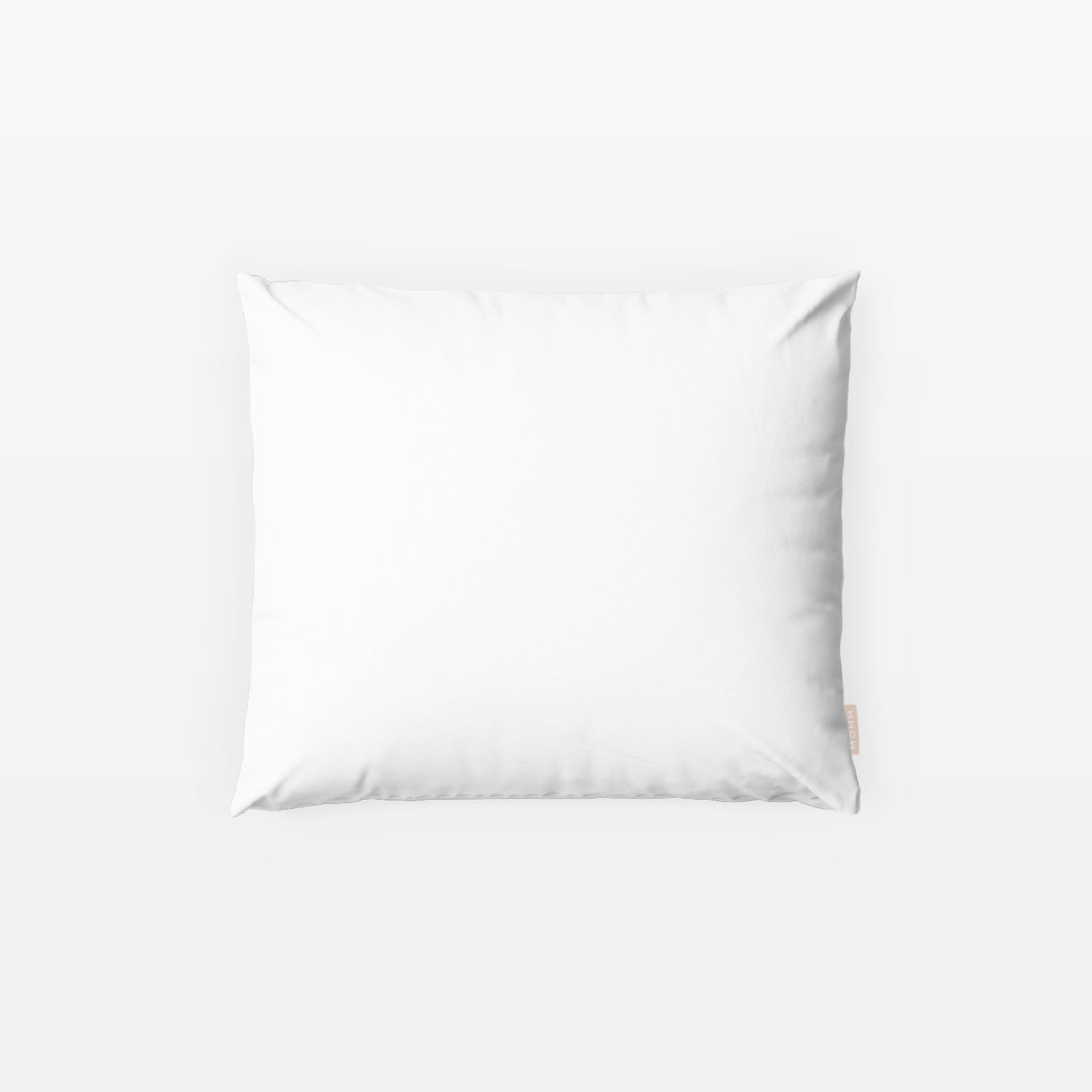 MOMM Pure Washed Satin Kissenhüllen aus 100 % GIZA-Baumwolle in der Farbe weiss