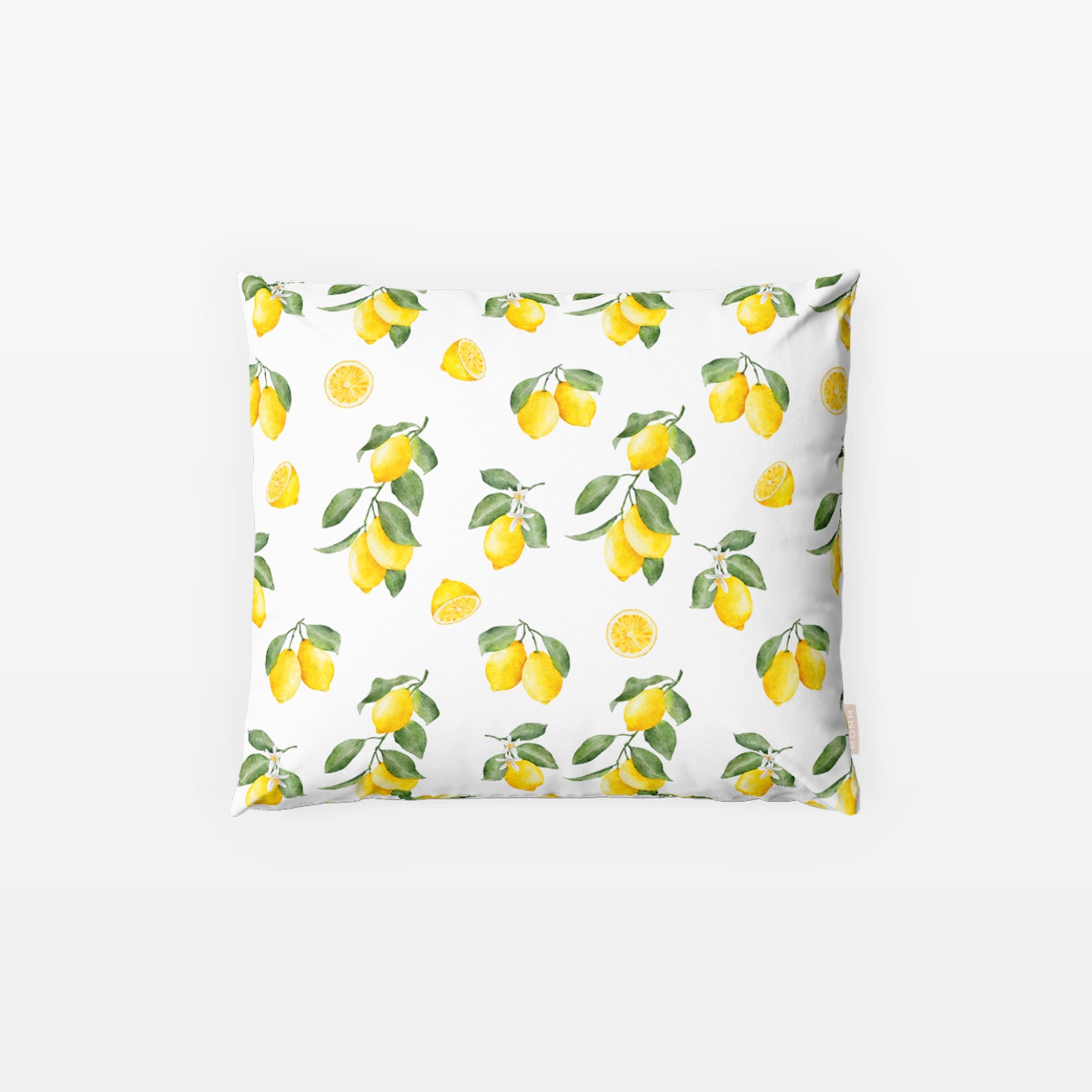 MOMM Exklusive Satin Design Bettwäsche Limoncello mit sommerlich frischem Motiv