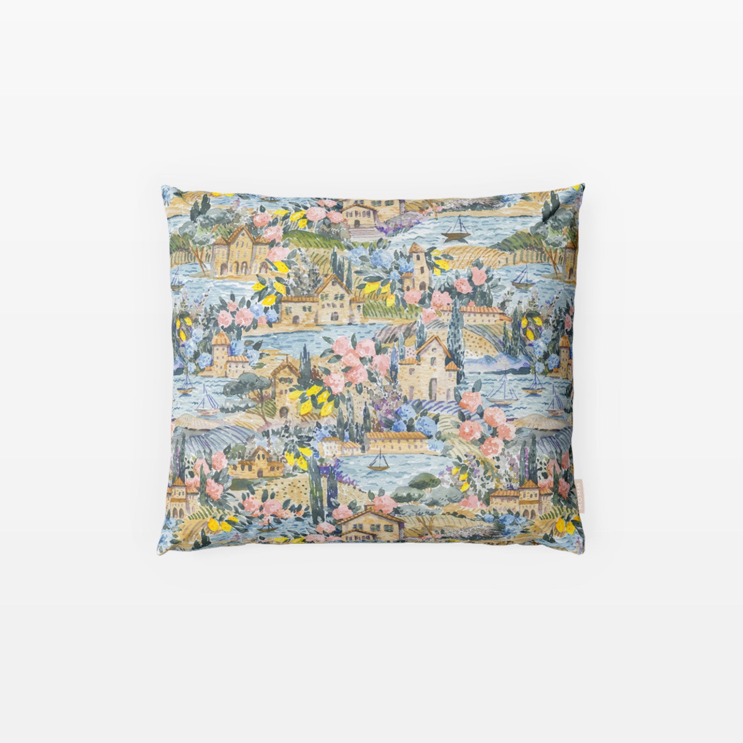 MOMM Exklusive Satin Design Bettwäsche Maison de Provence mit aquarell Motiv